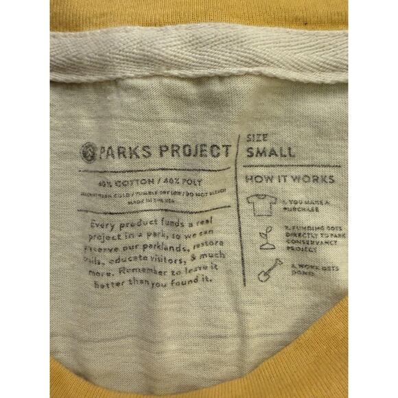 Parks Project Mens Beige Yellow Yosemite National Park Graphic Short Sleeve S - Picture 6 of 8